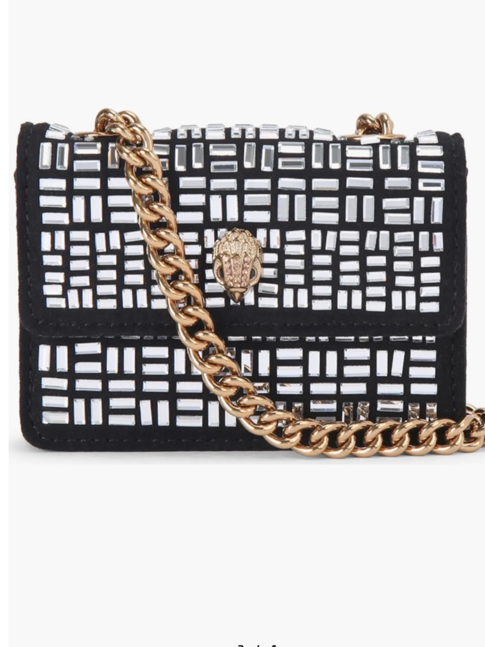 *NEW- Never used*

Charcoal Quilted Crossbody Bag with Gold Chain